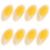 8Pcs Artificial Boiled Egg Slice Model Simulation Food Toy 8