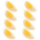 8Pcs Artificial Boiled Egg Slice Model Simulation Food Toy 6