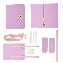 1 set diy handgemaakte pu keten tas maakset vierkante schoudertas