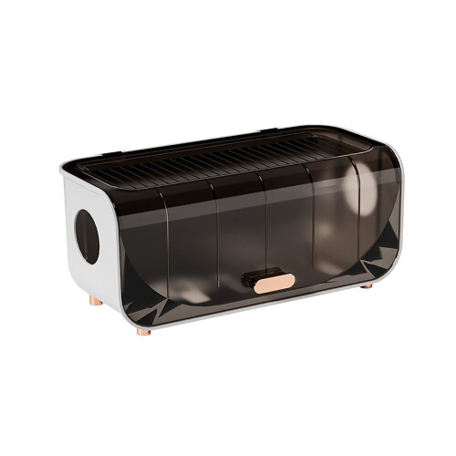 (Coffee) Cable Management Box Plastic Cord Organizer for Power Strips