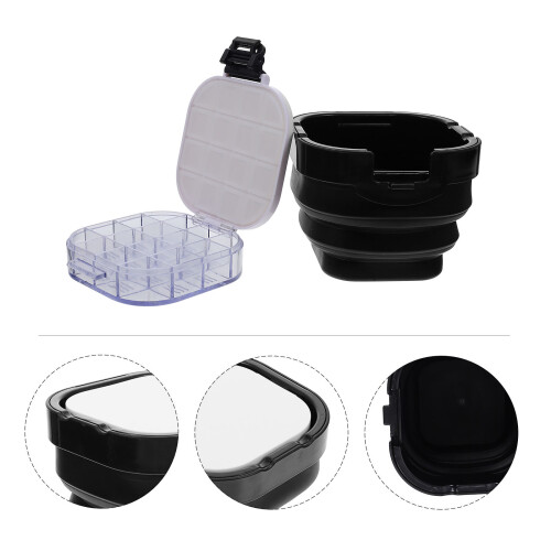 Lightweight Black Painting Brush Cleaning Bucket with Handle 2