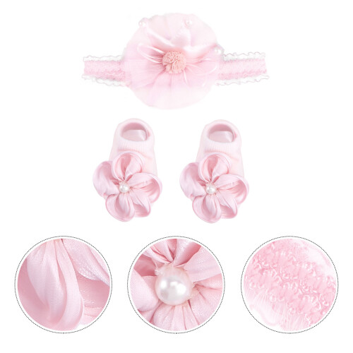 1 set baby en haarband, kledingaccessoire pasgeboren 2