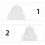 200Pcs White Disposable Silicone Tattoos Ink Cups for Pigment Storage 9