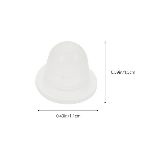 200Pcs White Disposable Silicone Tattoos Ink Cups for Pigment Storage 1