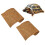 2Pièces Animal En Fibre De Antiparasitaire Marron 6