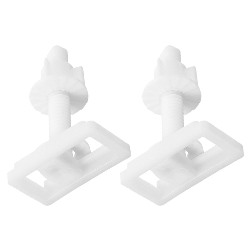 6 Pcs Universal Plastic Toilet Seat Hinge Bolt Screw For Fixing 033394984120
