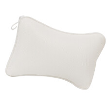 antislip badkuippil met zuignappen en hoofdsteun voor /schouders (wit)