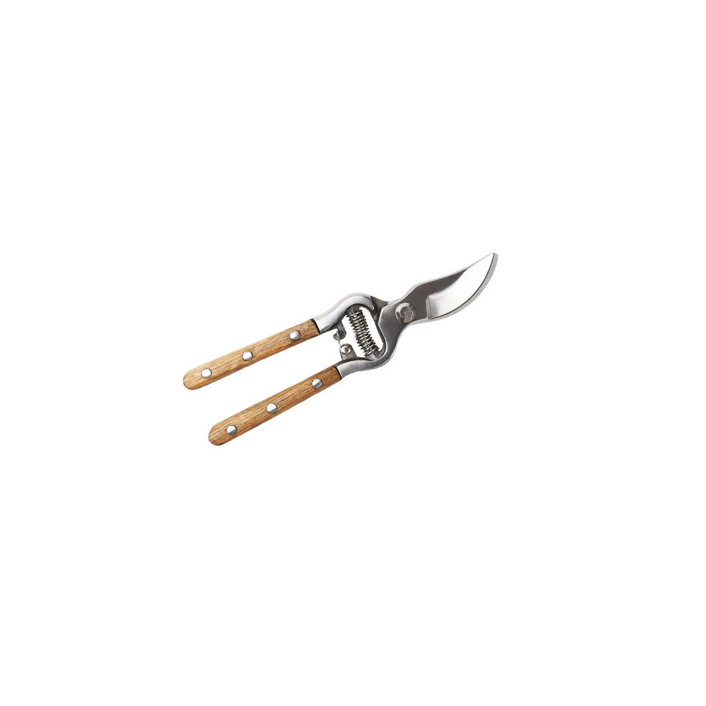 Garden Scissors Tree Pruning Shears Wooden Handle Sharp Blade 609610740063