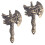 2St Unieke Retro Messing Sleutelhanger Hangers DIY 9