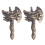 2St Unieke Retro Messing Sleutelhanger Hangers DIY 3