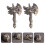 2St Unieke Retro Messing Sleutelhanger Hangers DIY 7