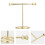 1St Gouden Sieradenhouder Ijzeren Earring Organizer 9