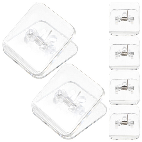 12 Pcs Wall Pee Pad Holder Dog Training Pad Clip Transparent Adhesive
