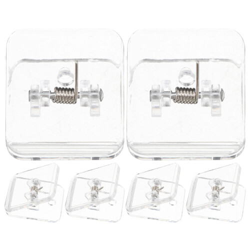 12 Pcs Wall Pee Pad Holder Dog Training Pad Clip Transparent Adhesive 1
