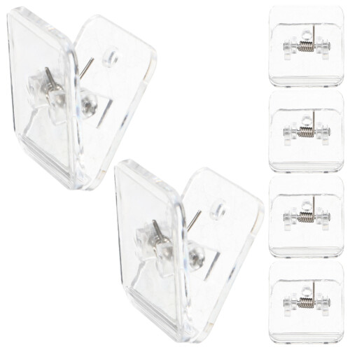 12 Pcs Wall Pee Pad Holder Dog Training Pad Clip Transparent Adhesive 2