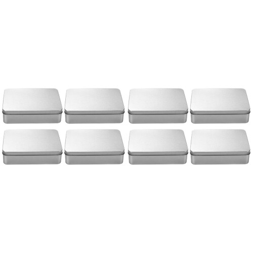 8 Pcs Tin Box With Lid Tinplate Candy Storage Holder 1
