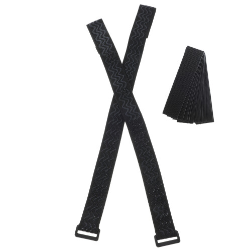 6 Pcs Adjustable Knee Boots Straps With Hook And Loop Fastener