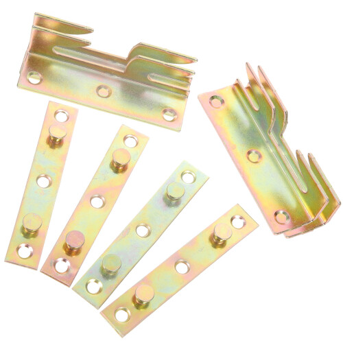 24 Pcs Bed Frame Brackets Heavy Duty Bed Rail Supports