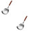 2Pcs Household Frying Strainer Multi Function Spoon Stainless Steel 6