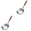 2Pcs Household Frying Strainer Multi Function Spoon Stainless Steel 3