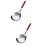 2Pcs Household Frying Strainer Multi Function Spoon Stainless Steel 7