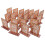 60 Pcs Rustic Wooden Wedding Table Numbers With Stand 2