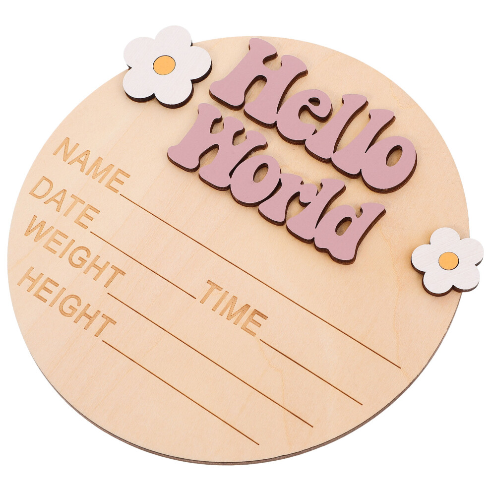 2Pcs Baby Announcement Sign Milestone Nursery Decor Inoomp