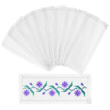 50 Pcs Cross Stitch Bookmarks Blank Embroidery Diy Ornaments