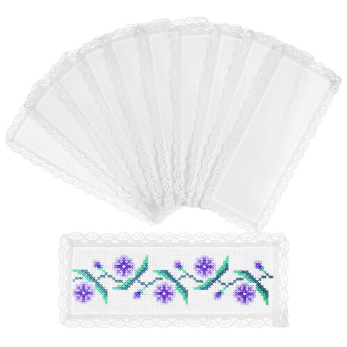 50 Pcs Cross Stitch Bookmarks Blank Embroidery Diy Ornaments