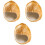 3Pcs Household Hamster Hideout Decorative Chinchilla Bed Accessory 3