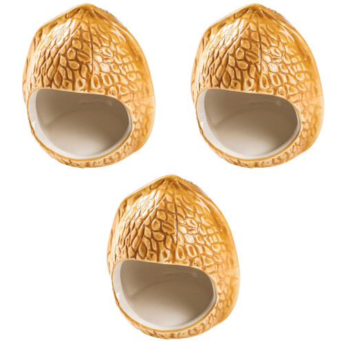 3Pcs Household Hamster Hideout Decorative Chinchilla Bed Accessory 2