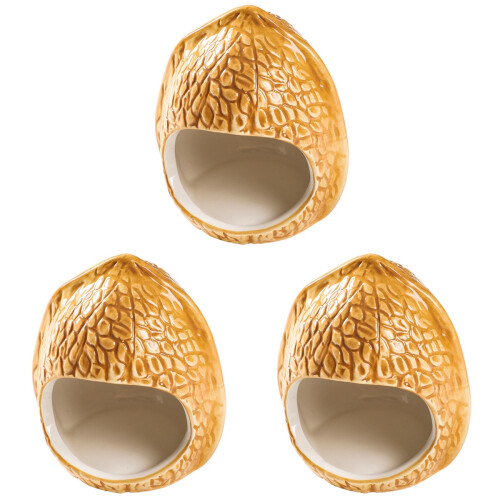 3Pcs Household Hamster Hideout Decorative Chinchilla Bed Accessory 1