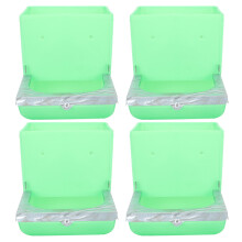 8 Pcs Rabbit Feeding Bowl Plastic Pet Eating Bowl Accessories