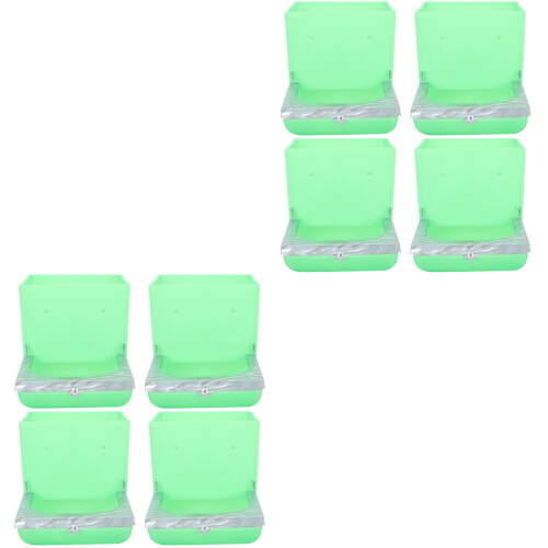 8 Pcs Rabbit Feeding Bowl Plastic Pet Eating Bowl Accessories 2