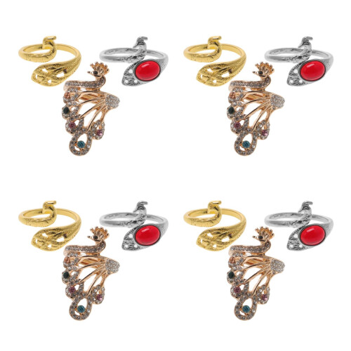 12 Pcs Adjustable Crochet Ring For Yarn Tension And Sewing 2