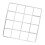 White Wire Wall Grid Thickened Iron Hanging Organizer Photo Display 3