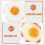 6Pcs Anti-Corrosive PVC Fried Egg Model Fun Kitchen Decor Prop 10