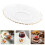 3Pcs Glass Tea Coaster Teacup Saucer Compact Elegant Mug Pad Decor 11