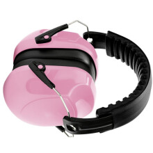 Noise Reduction Earmuffs Over-Ear Passive Noise Cancelling Ear Protection Adjustable Headband Black