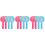 12 Pcs Thumb Up Down Paddles Reusable Voting Board For Classroom 4