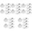 150 Pcs Empty Eyeshadow Pans Storage Palette Sub Containers For Women 5