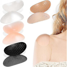 4 Pairs Shoulder Push-up Pads Soft Silicone Adhesive Shoulder Pads Anti-slip Enhancer Shoulder Pads Tw