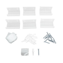 6Pcs Wall Mount Acrylic Record Shelf Floating CD Storage