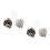 150 Pcs Zinc Alloy Dowel Pre Inserted Nut Cam Lock Fittings 7