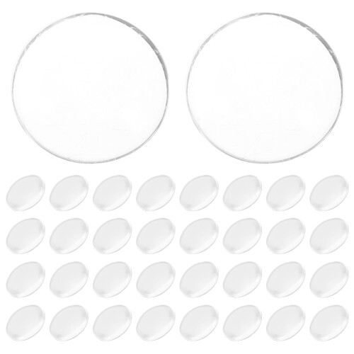 4Pcs Clear Glass Dome Cabochons 100Pcs Refrigerator Stickers 1