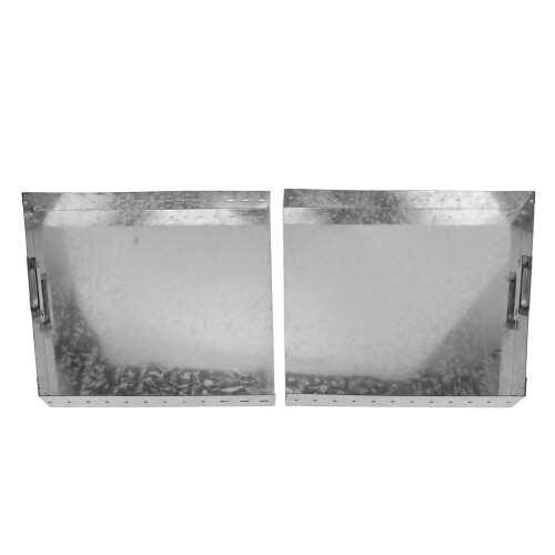 Adjustable Fireplace Tray Expandable Ash Pan Galvanized Steel 1