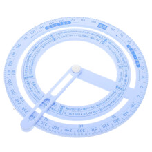 12 Pcs Circle Protractor Engraved Ruler For Accurate Angle Measurement