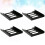 4 2,5-3,5 ssd halterung für desktop, schwarz 7