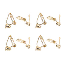 8 teile clip-on ohrringe, sicherer verschluss, diy-material