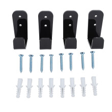 4PCS Hockey Stick Rack Black Acrylic Wall Mount Hanger